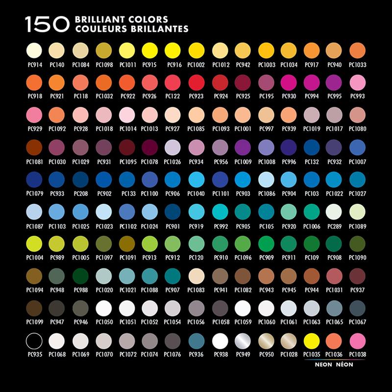 Prismacolor Premier 150色 Lápis de cor Prismacolor Premier, pacote com 150 materiais de arte